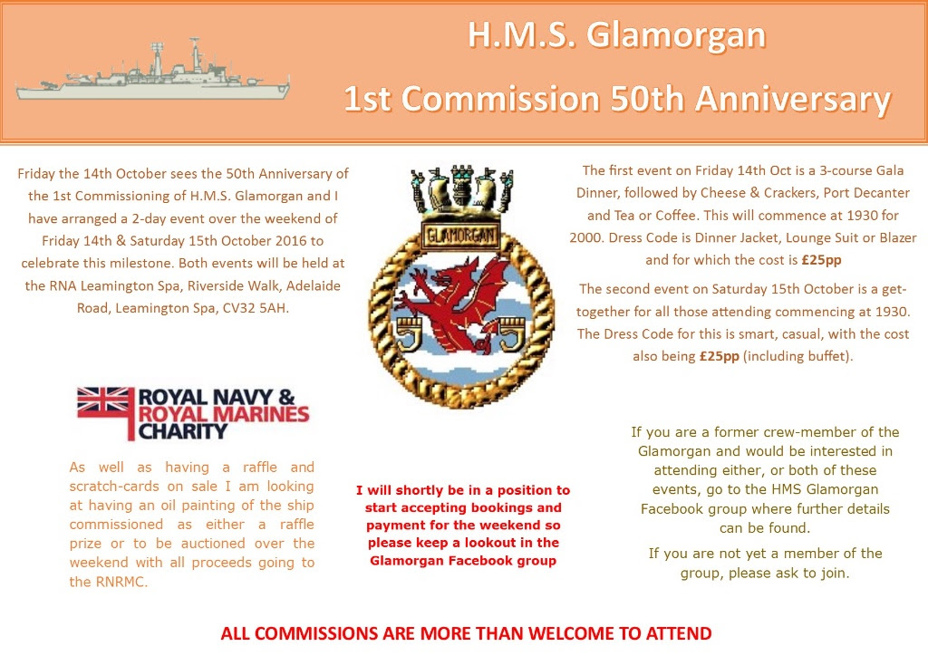 HMS GLAMORGAN ANNIVERSARY